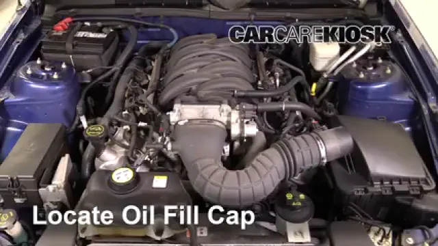 2007 Ford Mustang GT 4.6L V8 Coupe Oil Add Oil